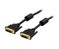 Kabelis DELTACO DVI Single Link, DVI-D 18 + 1-pin ha-ha, 2m, juodas / VE011-A