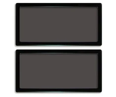 Demciflex dust filter set for DAN Cases A4-SFX, external - juodos spalvos