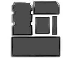 Demciflex Dust Filter Set for Corsair Obsidian 750D – juodos spalvos