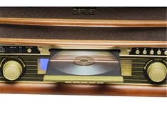 Patefonas Denver MCR-50 su radijo ir kasečių funkcija, rudas