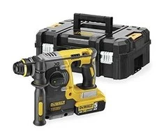 DEWALT akumuliatorinis perforatorius DCH273P2T SDS-PLUS, 18V, 2.1J, 2 x 5.0Ah, TSTAK