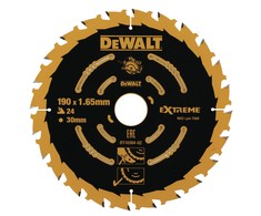 DEWALT pjovimo diskas medienai 190x30mmx24z 18°