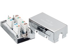Equip Digital Data Communications Skaitmeninės duomenų komunikacijos Cat.5e ekranuota jungiamoji dėžutė - sidabras - ABS sintetika - 63 g - 34,9 mm - 23,9 mm - 62,8 mm