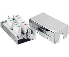 Equip Digital Data Communications Skaitmeninės duomenų komunikacijos Cat.5e ekranuota jungiamoji dėžutė - sidabras - ABS sintetika - 63 g - 34,9 mm - 23,9 mm - 62,8 mm