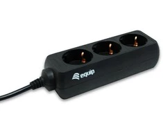 Equip 333280 elektros tinklo ilgintuvas 1,1 m 3 AC išvestis(ys / čių) Juoda