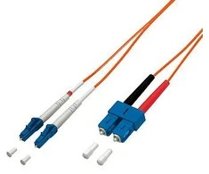 Equip LC optinių skaidulų kabelis - SC Multimode Duplex OM1, 2m (254322)