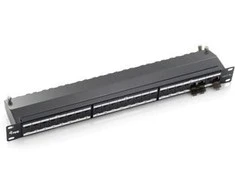 Equip Equip Komutacinė panelė 24x RJ45 Cat6A 19" FTP 1HE Premium juodas