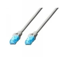 Assmann Electronic DIGITUS CAT 5e U-UTP patch kabelis PVC AWG 26/7 ilgio 15m spalvotas pilkas