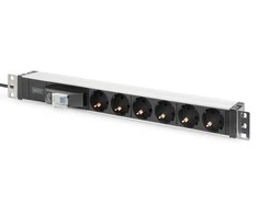 Assmann Electronic DIGITUS DN-95417 1U aliuminio PDU montuojamas ant stovo 6x saugos lizdas 16A 4000W 250VAC 50/60Hz