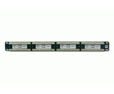 Assmann Electronic DIGITUS Patch Panel 19colių 24Port Cat5e STP neekranuotas montavimas apie LSA juodas RAL9005 be LSA dangtelio