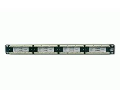 Assmann Electronic DIGITUS Patch Panel 19colių 24Port Cat5e STP neekranuotas montavimas apie LSA juodas RAL9005 be LSA dangtelio