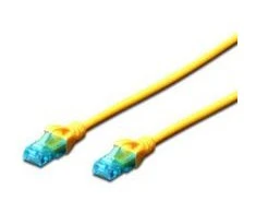 Assmann Electronic DIGITUS CAT 5e U-UTP patch kabelis PVC AWG 26/7 ilgis 2 m spalva geltona