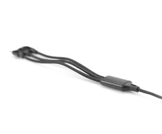 Assmann Electronic ASSMANN USB įkroviklio laidas USB A - Lightning+micro B+Type-C 1m 3in1 kabelis medvilnė CE bl