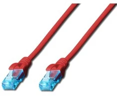Assmann Electronic DIGITUS CAT 5e U-UTP pataisomasis kabelis PVC AWG 26/7 ilgis 3 m spalva raudona
