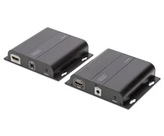Assmann Electronic DIGITUS 4K HDMI plėstuvas per IP imtuvas Įrenginys per tinklo kabelį CAT 5/5e/6/7 4K2K/30Hz juodas