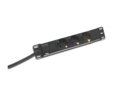 Assmann Electronic DIGITUS Outlet stripe 3x 10Inch 4000W 16A juodas su montavimo komplektu