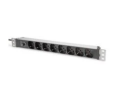 DIGITUS 8-Fach Steckdosenleiste 1HE PDU, IEC C14 St. IT