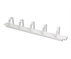 DIGITUS 19" 2U kabelių valdymo skydelis, 5x žiedai, Spalvotas pilkas RAL 7035, DN-19 ORG-2U