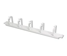 DIGITUS 19" 2U kabelių valdymo skydelis, 5x žiedai, Spalvotas pilkas RAL 7035, DN-19 ORG-2U