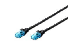 Assmann Electronic DIGITUS CAT 5e U-UTP patch kabelis PVC AWG 26/7 ilgis 5 m spalva juodas
