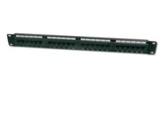 Assmann Electronic DIGITUS Patch Panel 19inch 24Port Cat6 ekranuotas pilkas RAL7035 kabelio montavimas apie LSA