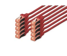 „Digitus Patchcord CAT6“, S-FTP, 0,25 m, 10 vnt (DK-1644-0025-R-10)