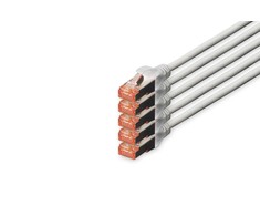 Digitus Pečkordas CAT6, S- FTP, 7m, pilka, 5 vnt (DK- 1644- 070-5)