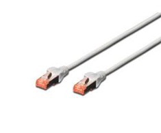 Digitus Pačkabel, CAT6, RJ45 St / St, 5.0m, S- FTP, AWG 27 / 7, LSZH, sw