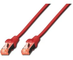 Digitus RJ-45 / RJ-45, cat.6, S / FTP, raudona, 10m (DK-1644-100 / R)