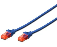 DIGITUS DK-1612-050/B Premium CAT 6 UTP patch kabelis Ilgis 5,0m Spalva mėlynas