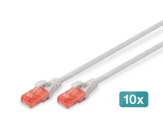Digitus DIGITUS 10er CAT 6 U / UTP Patchkabel, 0.5m, žaidimas