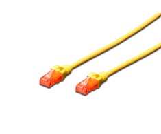 DIGITUS Patchkabel Cat6 U/UTP 2xRJ45 5.0m gelb LSZH