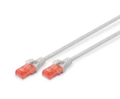 DIGITUS UTP LAN laidas, patch 6 cat, 1,5m, pilkas, 2xRJ45, DK-1617-015