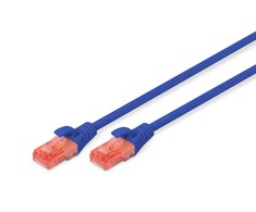 DIGITUS DK-1612-050/B Premium CAT 6 UTP patch kabelis Ilgis 5,0m Spalva mėlynas