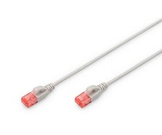 DIGITUS Patchkabel CAT 6 U/UTP Slim, 3m, grau