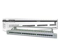 Assmann Electronic DIGITUS Patchpanel 1HE 24-Port Cat6a geschirmt lichtgrau