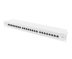 Assmann Electronic DIGITUS Patchpanel 1HE 24-Port Cat6a geschirmt lichtgrau