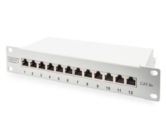 Digitus Patch panelė 10 "1U 12x RJ45 kt. 6A (PN- 91612S- EA- G)