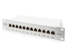 Digitus Patch panelė 10 "1U 12x RJ45 kt. 6A (PN- 91612S- EA- G)