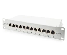 Digitus Patch panelė 10 "1U 12x RJ45 kt. 6A (PN- 91612S- EA- G)
