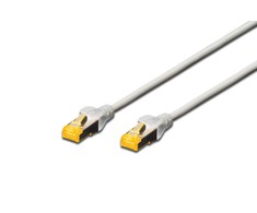 Assmann Electronic DIGITUS patchable CAT6A 0,5m pilkas LSOH 4x2 AWG 26/7 vytos poros 2xRJ45 pilkas