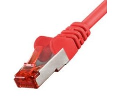 Digitus CAT 6A SFTP 0.5m LSSH Raudonas kabelis (SFTP6A005R)