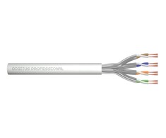 Assmann Electronic DIGITUS CAT 6A U-FTP patch cable raw ilgis 305 m popierinė dėžutė AWG 27/7 LSZH simplex spalvotas pilkas