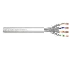 Assmann Electronic DIGITUS CAT 6A U-FTP patch cable raw ilgis 305 m popierinė dėžutė AWG 27/7 LSZH simplex spalvotas pilkas