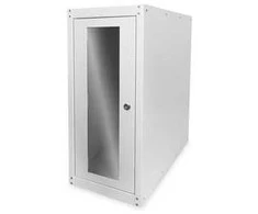 PC Schrank fr Computergehuse Glastr Digitus. inkl. Castorgruppe. Farbe Grau RAL 7035