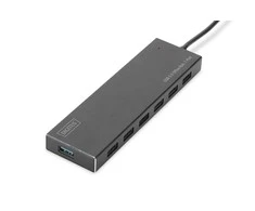 Assmann Electronic DIGITUS Hub 7 prievadų USB 3.0 SuperSpeed, maitinimo šaltinis, HQ aliuminis