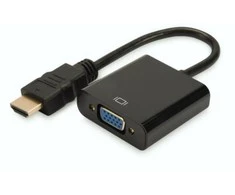 Assmann Electronic DIGITUS keitiklis HDMI į VGA HDMI A kištukas prie VGA jungties 3,5 mm garso lizdas juodas