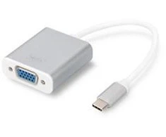Assmann Electronic DIGITUS USB3.0 Typ C VGA grafinis adapteris Alu korpusas 20cm kabelio mikroschemų rinkinys VL100+IT6513 baltas
