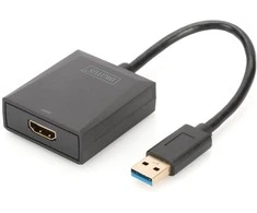 Assmann Electronic DIGITUS USB 3.0 į HDMI adapteris Įvesties USB išvestis HDMI