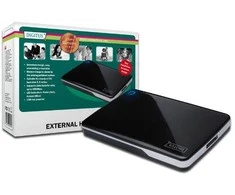 Kietasis diskas DIGITUS External Enclosure 2.5, USB 2.0, for IDE HDD 2.5,Juodas, DA-71001